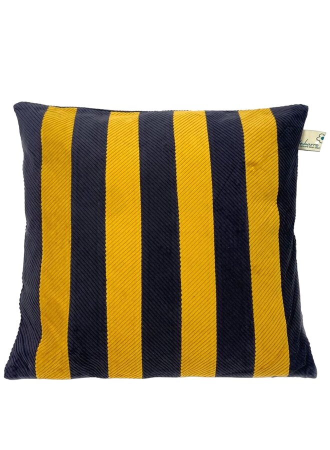 Cushion Blauw/ Oker