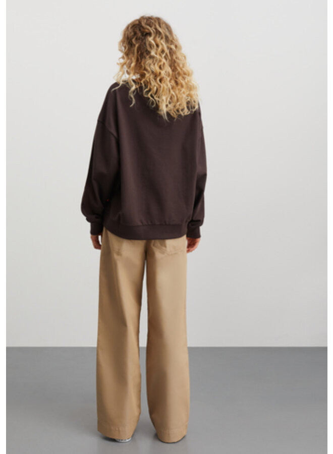 Airy Sweat Denver Sweatshirt Black Coffee - Mads Norgaard