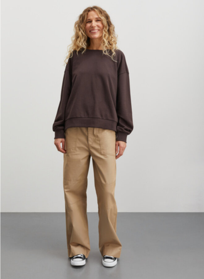 Airy Sweat Denver Sweatshirt Black Coffee - Mads Norgaard