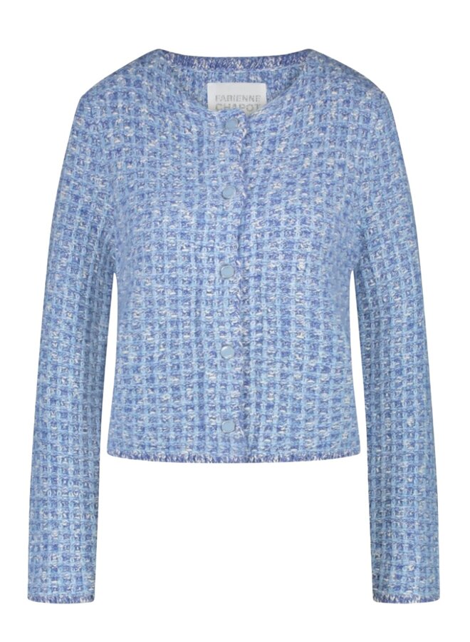 Josh Cardigan Powder Blue - Fabienne Chapot