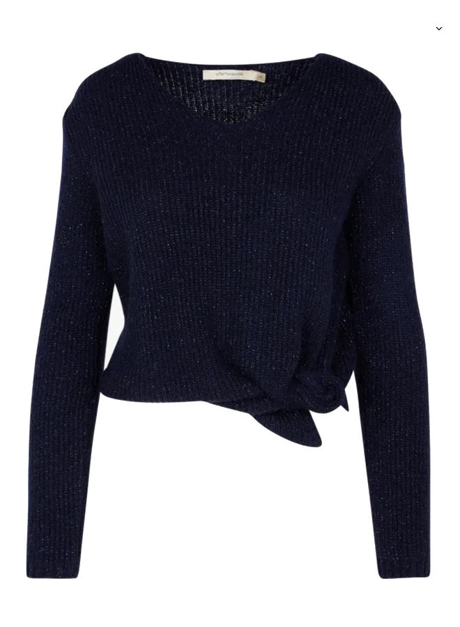 FF-PU-CANNES-M Pullover Navy La Fee Maraboutee