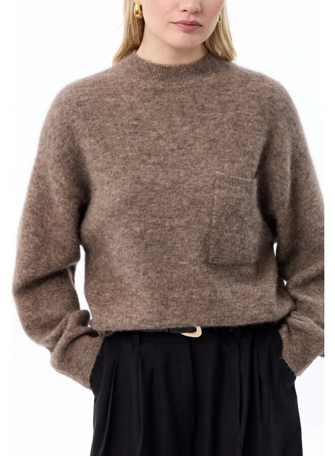 Cecily Pullover Wallnut - Knit-Ted