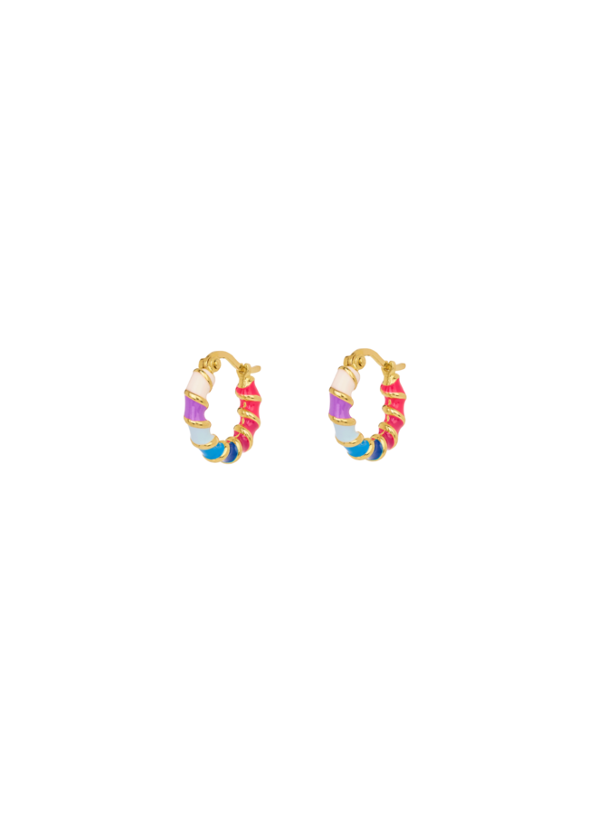 Holographic Hoop Earrings gp Anna+Nina