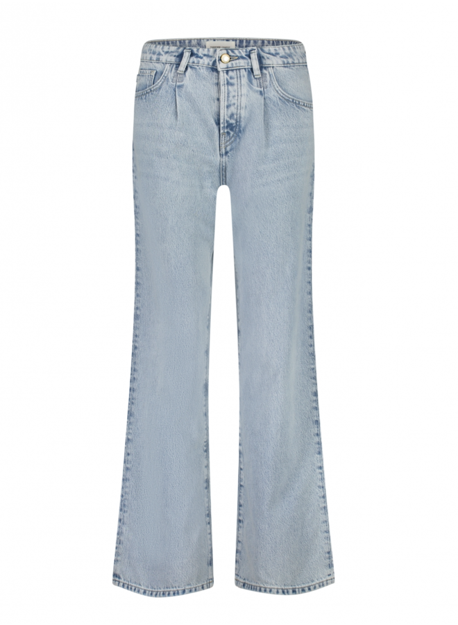 Lucy Wide Leg Jeans Faded Light Blue Fabienne Chapot