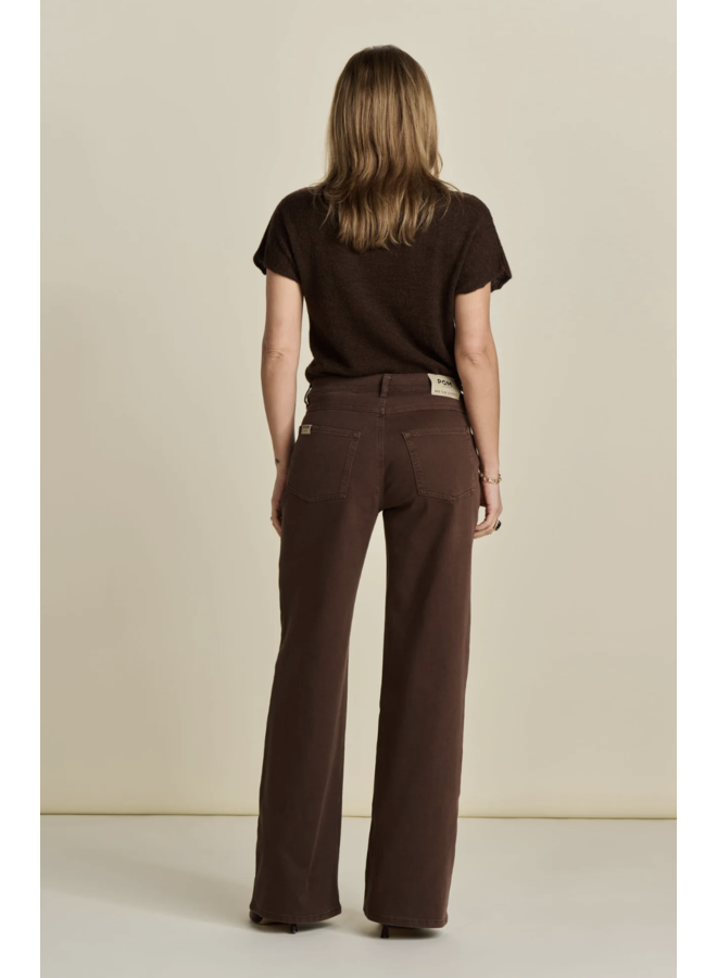 JEANS  Wide Leg Washed Brown POM Amsterdam