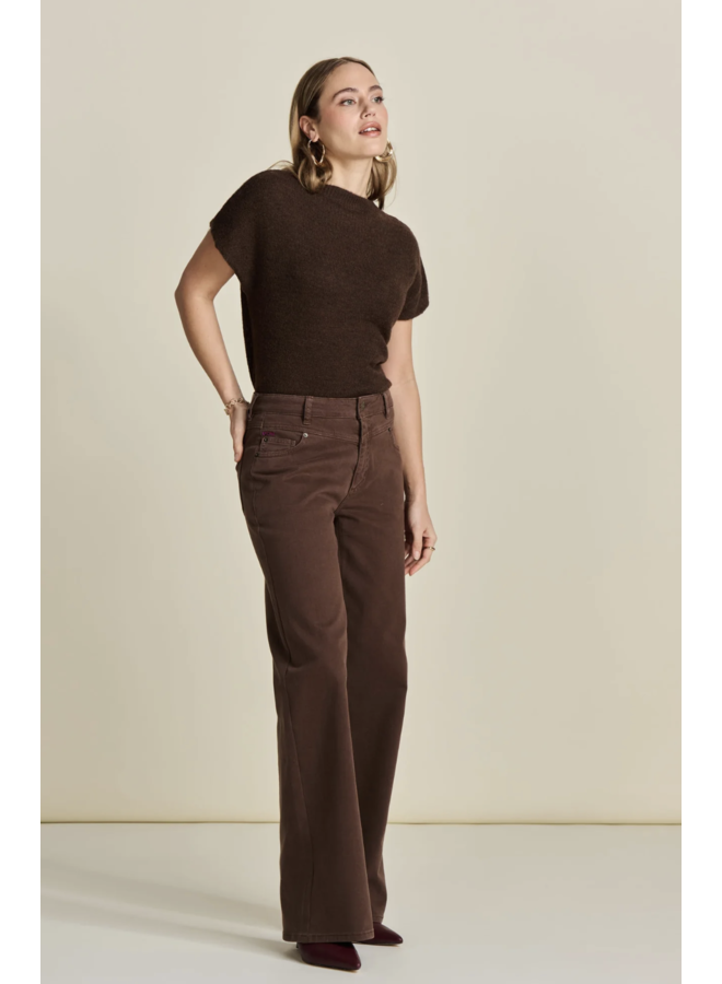 JEANS  Wide Leg Washed Brown POM Amsterdam