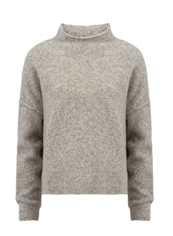 Kim Pullover Light Grey Knit-Ted