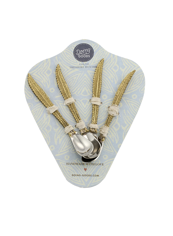 Stella Feather Teaspoon Set Doing Goods