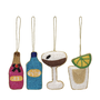 Cocktail Ornament Set of 4  Anna+Nina