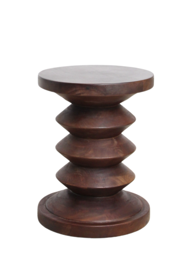 Pacific Sidetable/ Stool  Kiribati Mango Wood