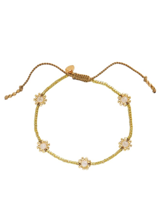 Botanic Moonstone Bracelet GC A Beautiful Story
