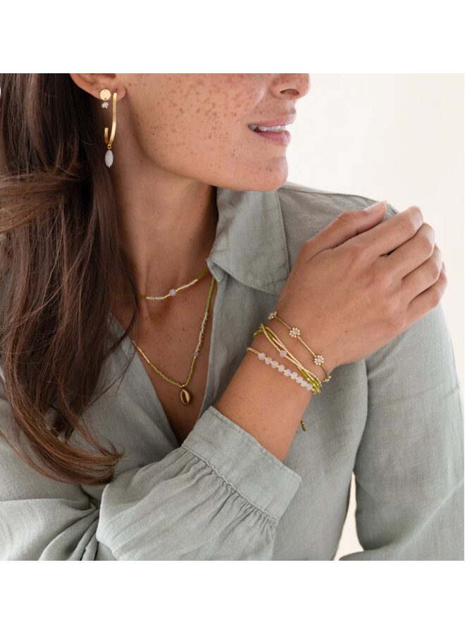 Botanic Moonstone Bracelet GC A Beautiful Story
