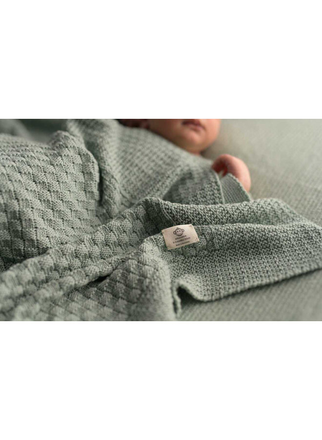 Square baby blanket Mint Micu Micu