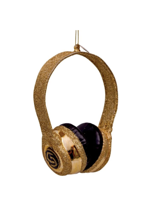Ornament Glass gold glitter headset - Vondels