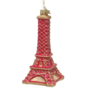 Ornament Glass Pink Eiffel Tower - Vondels