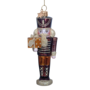 Ornament Glass orange champagne opal nutcracker - Vondels