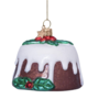 Ornament Glass Multi Christmas Pudding - Vondels
