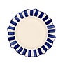 Blue Scalloped Dinner Plate Anna+Nina