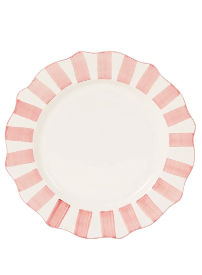 Pink Scalloped Dinner Plate Anna+Nina