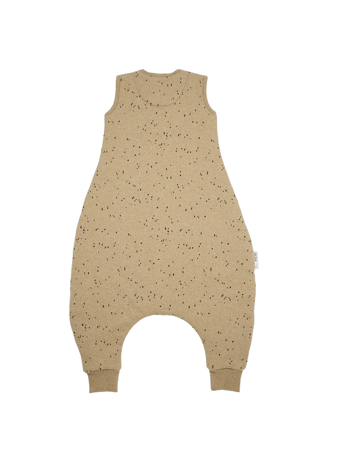 Meyco Baby Jumper Rib Mini Spot - Toffee Melange 104 cm