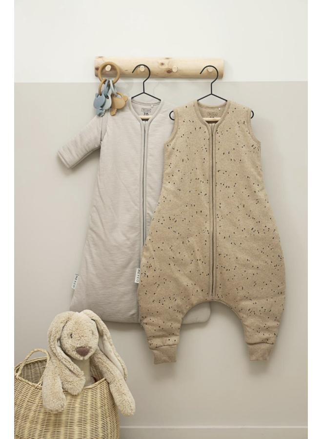 Meyco Baby Jumper Rib Mini Spot - Toffee Melange 104 cm