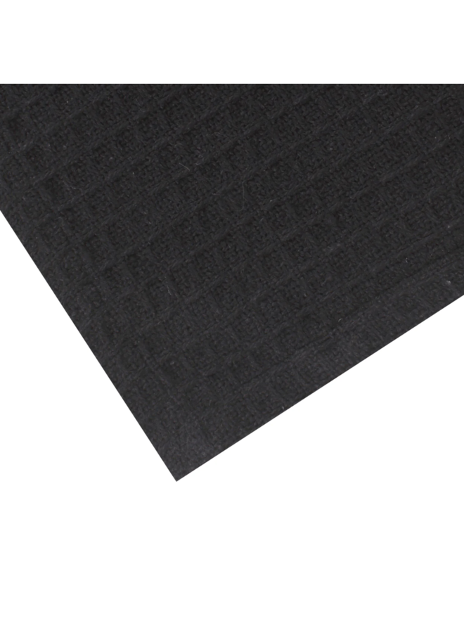 Theedoek  Set/ 3 zwart 50 x 70 cm.