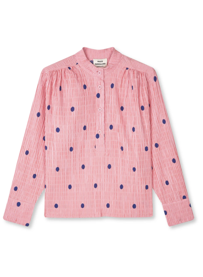Crinckle Pop Bara Shirt Dot AOP - Mads Norgaard