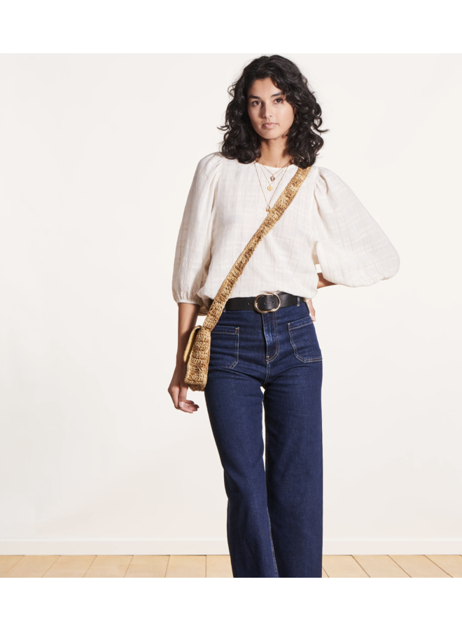 FJ-TO-DORDE-C Top Ecru La Fee Maraboutee