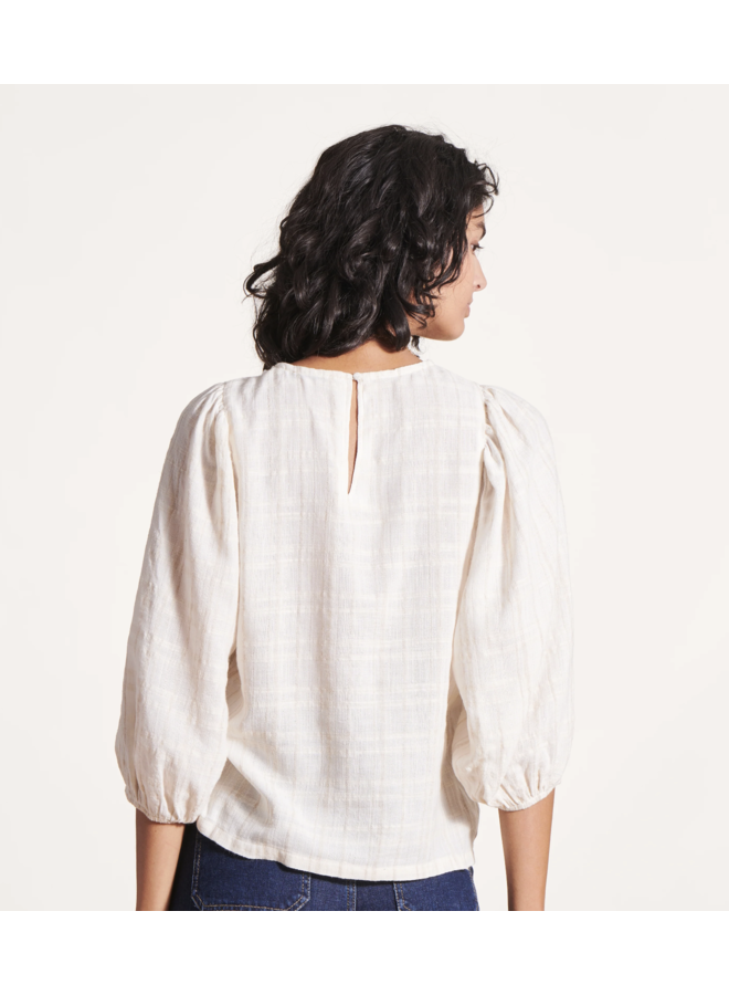 FJ-TO-DORDE-C Top Ecru La Fee Maraboutee