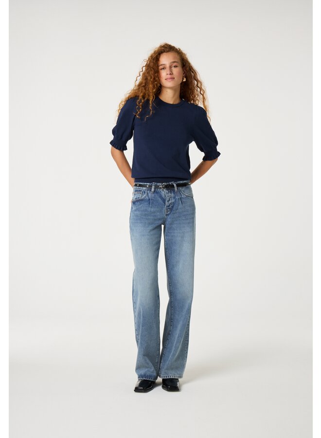 Molly Short Sleeve Pullover After Midnight Blue Fabienne Chapot