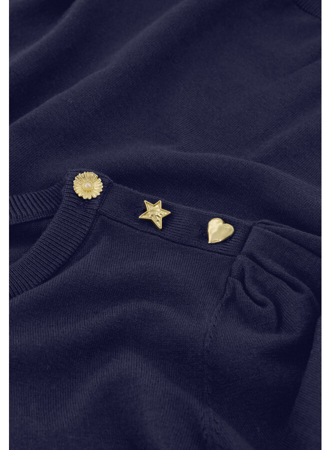 Molly Short Sleeve Pullover After Midnight Blue Fabienne Chapot