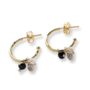 Sincere Black Onyx Earrings GP A Beautiful Story