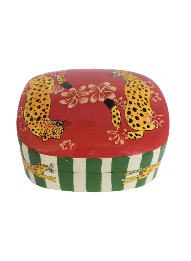 Large Rectangular Leopard Box - All the Luck in the World