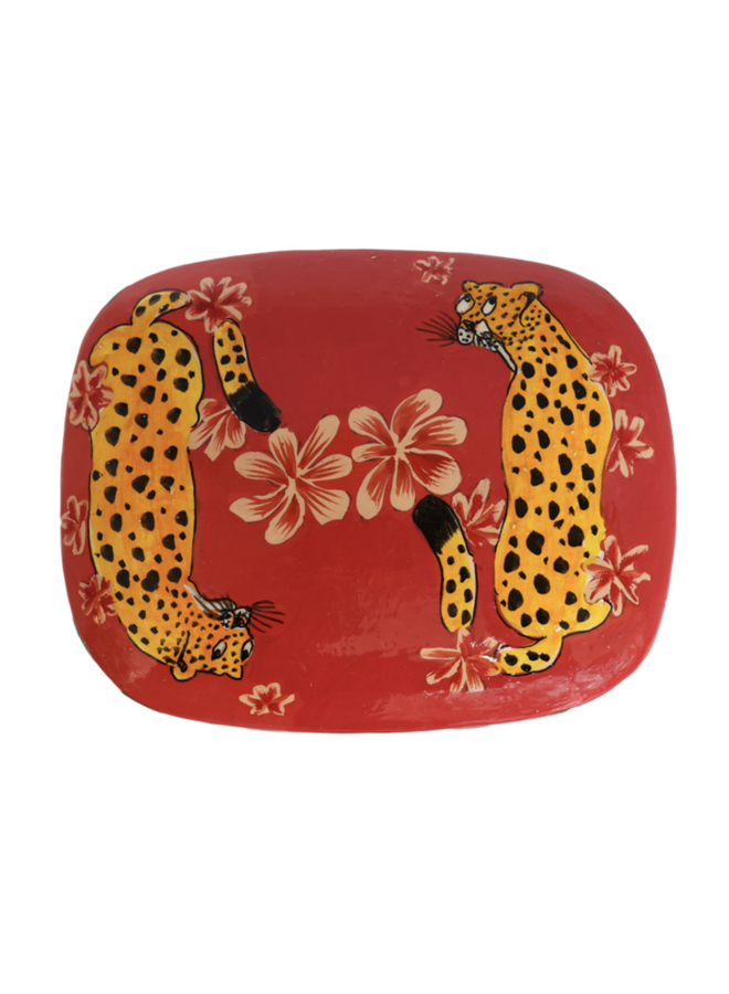 Large Rectangular Leopard Box - All the Luck in the World