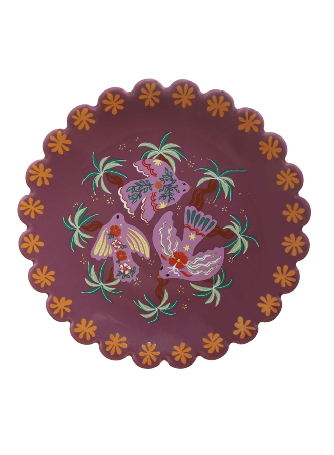 Serving Plate Birds - All the Luck in the World