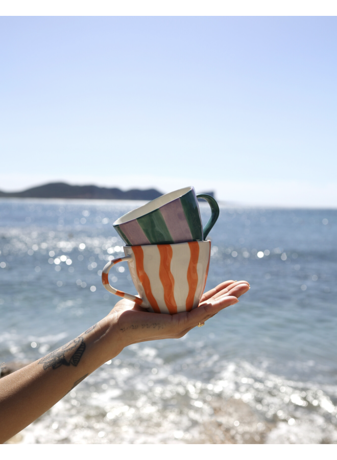 Mug Wavy Orange - All the Luck in the World