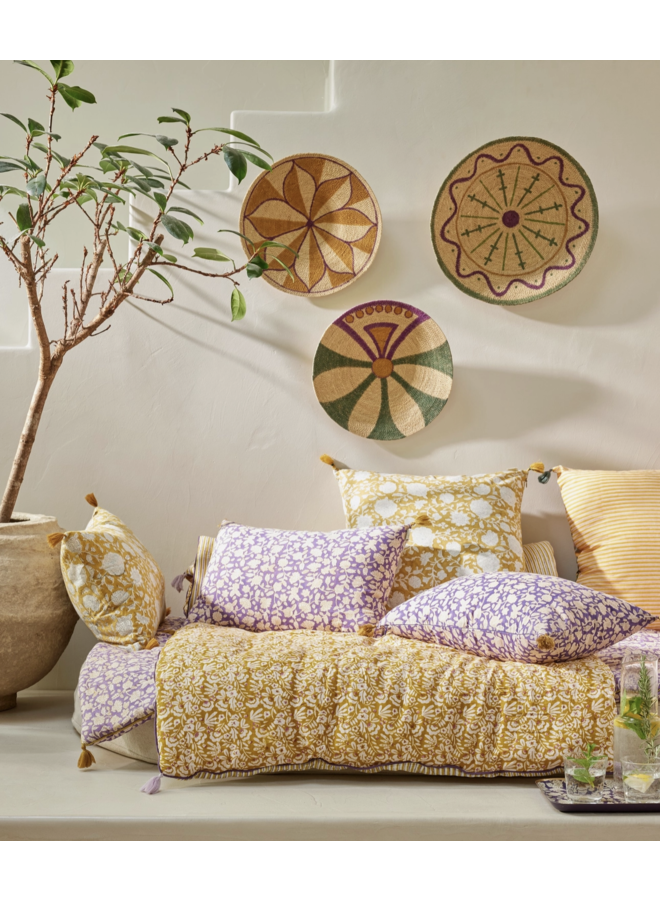 Flowers And Stripes Print Sofa Cover Iris Curry Bonheur du Jour