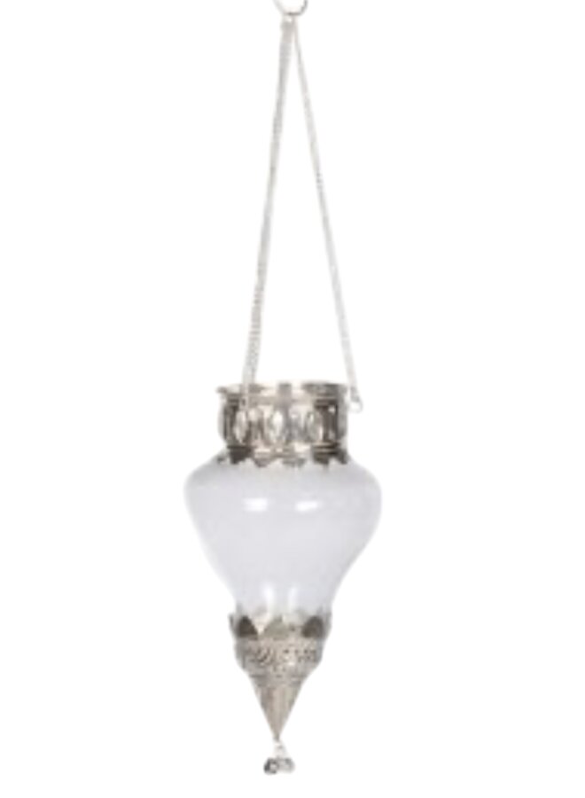 Glass Hanging Tealight Pointy