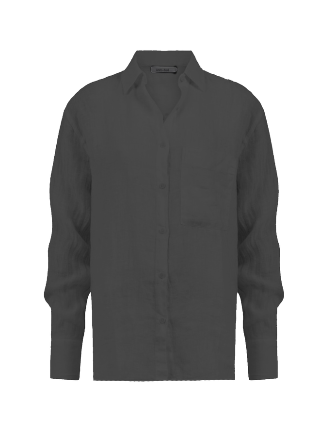 Pepper Blouse Black Knit-Ted