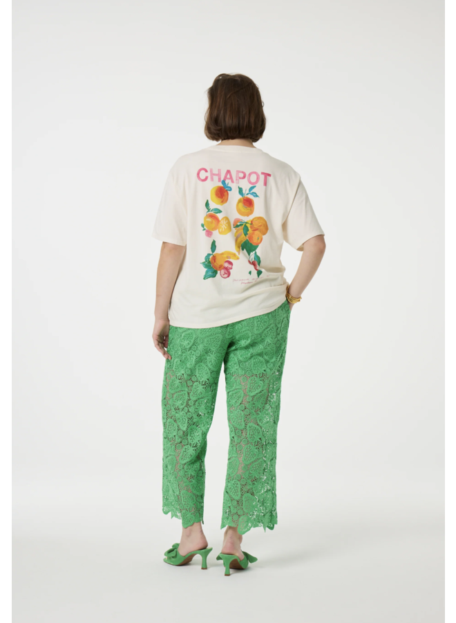 Steve Sketchbook T- Shirt Cosy White/ Orange Fabienne Chapot SALE