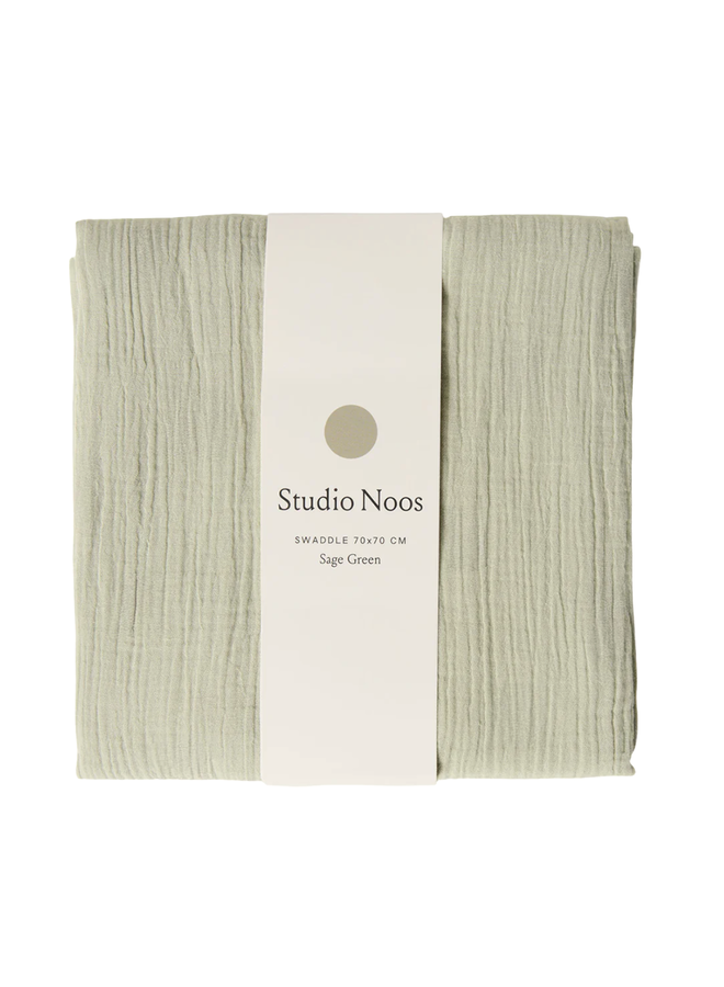 Studio Noos Sage Green Swaddle | 70x70 cm