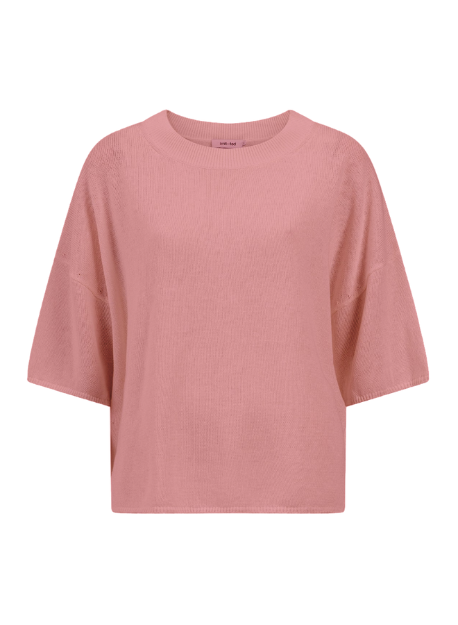 Yuri Pullover Rose Knit-Ted