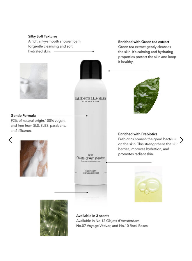 MSM Silky Soft Shower Mousse Objets d’Amsterdam 200 ml