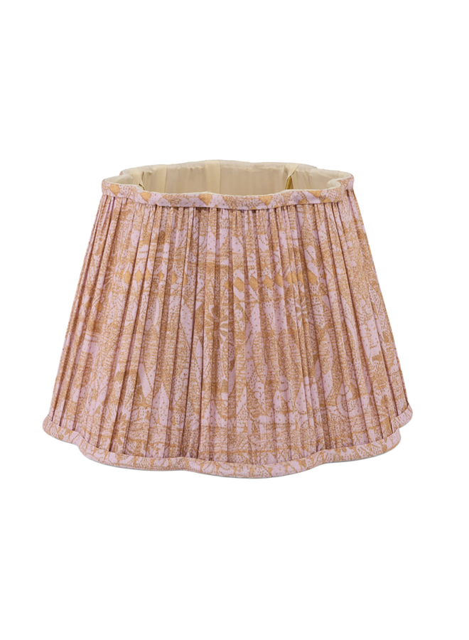 Doing Goods Diya Scalloped Lampshade Cotton Aliya Lilac 30 cm