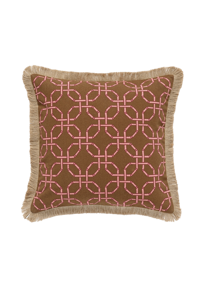 Cushion Harper Spice & Pink (Filling included)Palais Sustainable Luxury