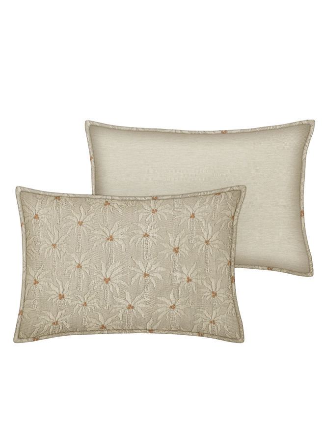 Cushion Laura Sand & Ecru (60x40cm, piping) (Indoor filling) Palais Sustainable Luxury