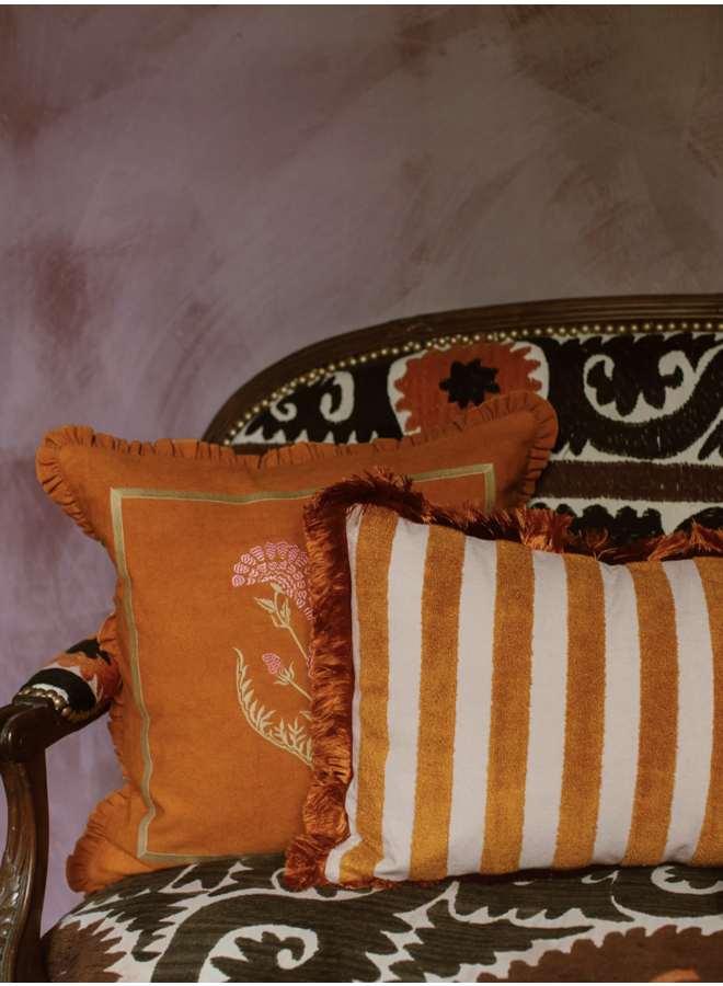 Cushion Jackie Rust & Sand (Filling included) Palais Sustainable Luxury