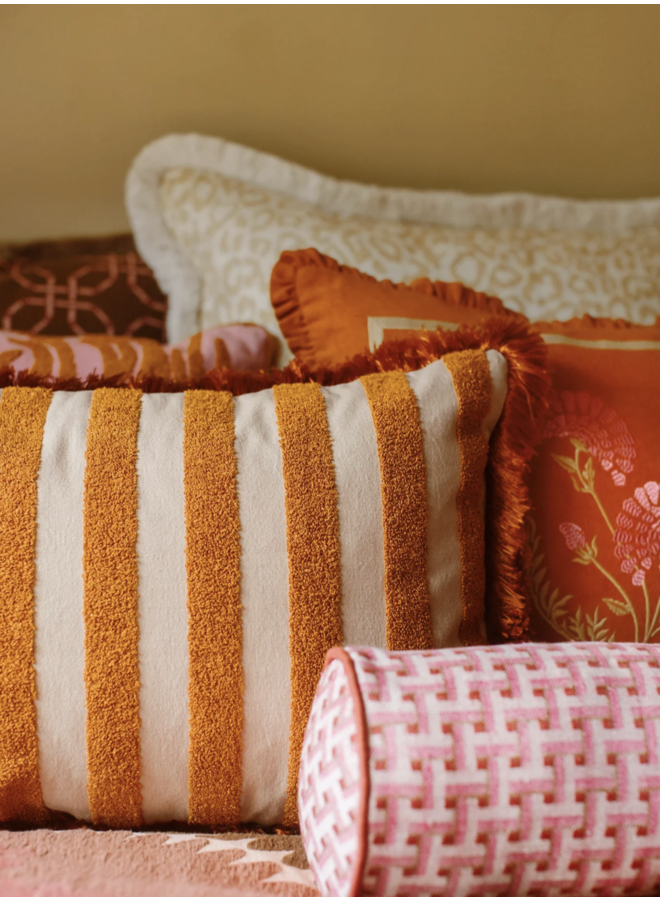 Cushion Jackie Rust & Sand (Filling included) Palais Sustainable Luxury