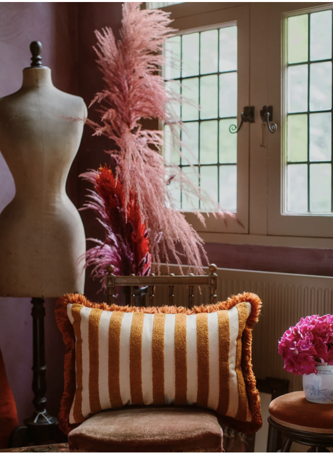 Cushion Jackie Rust & Sand (Filling included) Palais Sustainable Luxury