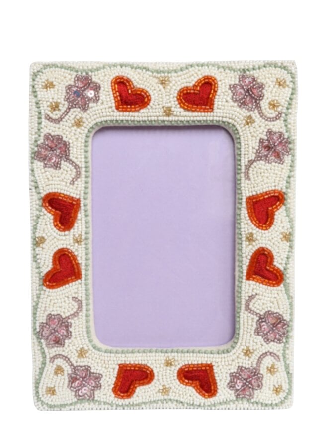 ATLITW Beaded Photoframe Hearts